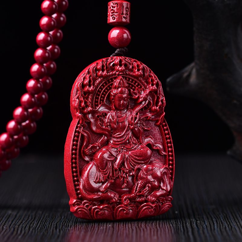 《青城・生肖守護神》硃砂慈航真人吊墜本命年項鍊