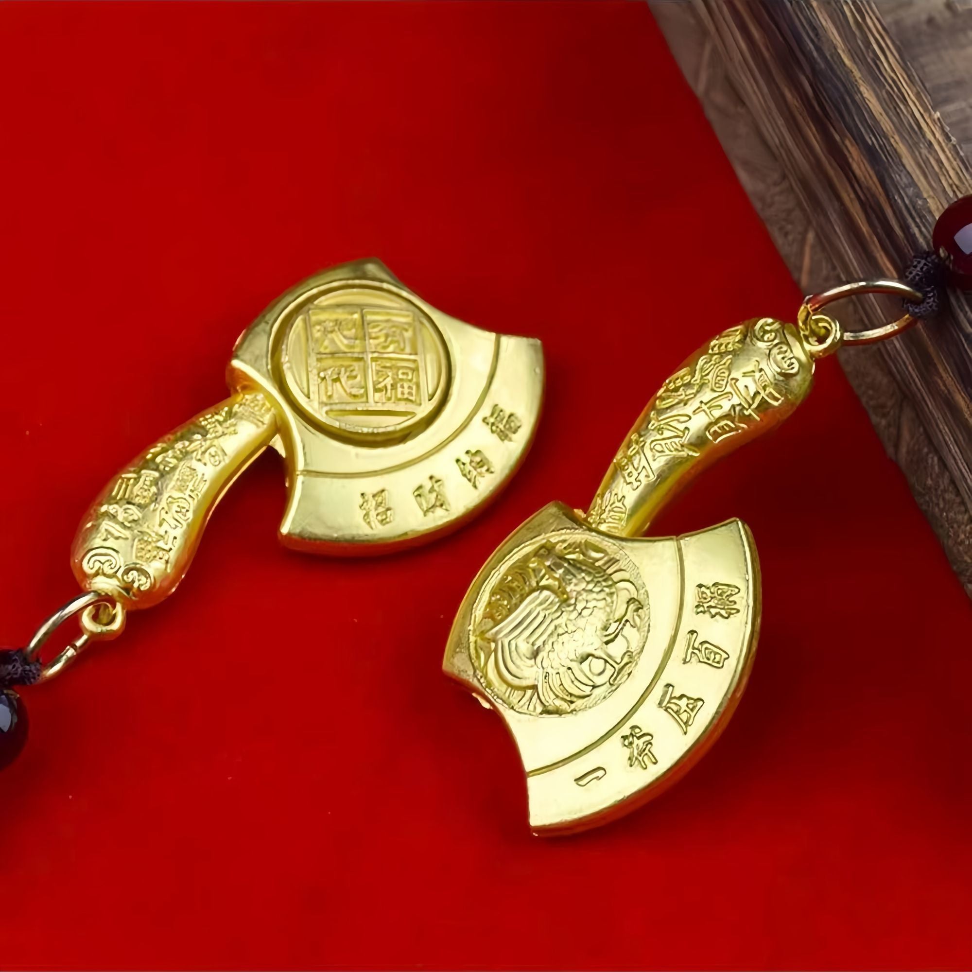 《青城・鎮財禦煞》平安福祿+五路聖牌+鎮尾神斧