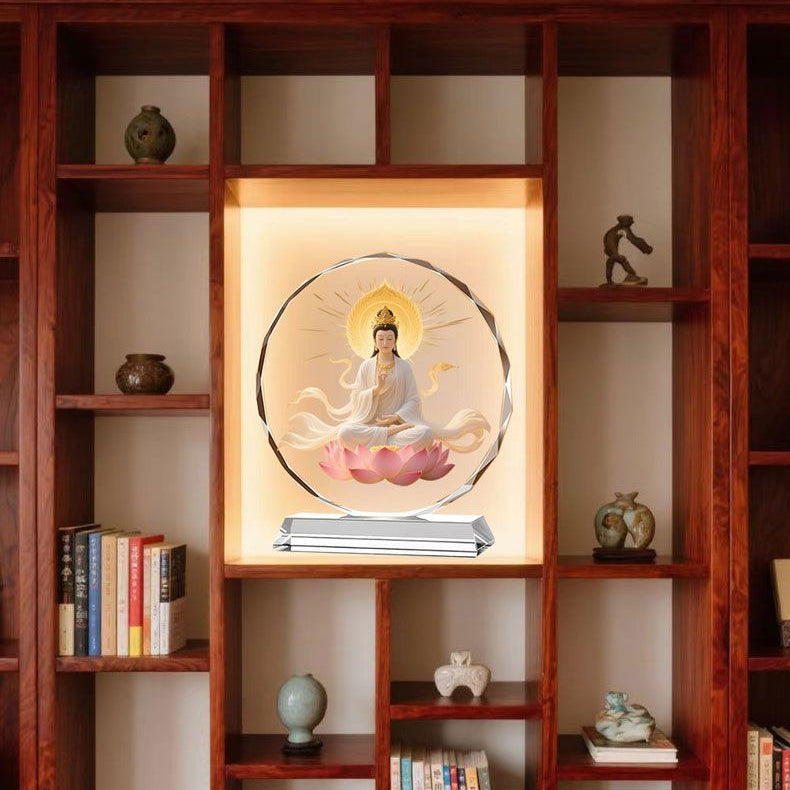 《青城・蓮臺慈航》慈航真人水晶蓮臺